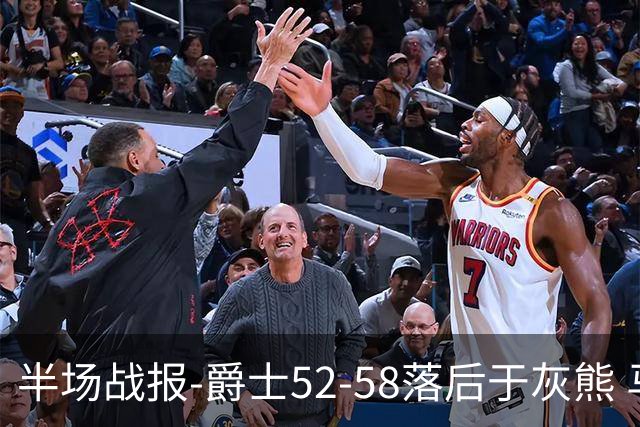 半场战报-爵士52-58落后于灰熊 马卡JJJ接连伤退 乔治17分3板2助